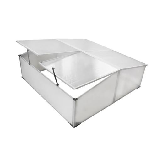 Vidaxl serre froide &agrave; 4 couvercles 108x110x41 cm 40214
