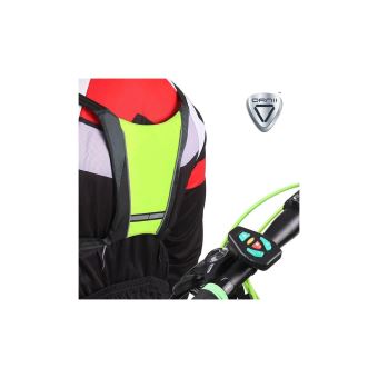 Gilet Réfléchissant Lumineux Pour Vélo - Clignotants, Stop, Détresse - Télécommande - Autonomie 30h