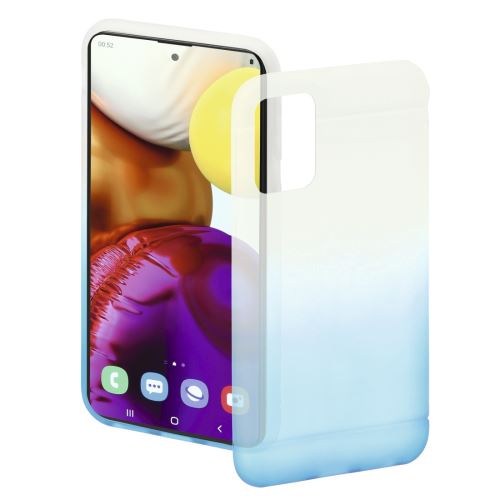 Hama Coque de protection Colorful pour Samsung Galaxy A71, transp./bleu
