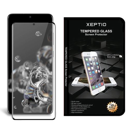 Xeptio Protection D'Écran En Verre Trempé Full Cover Noir Pour Samsung Galaxy S20 Ultra