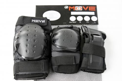 Move SKATEBESCHERMSET 3-PIECE KIDS JUNIOR BLACK