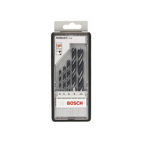 Set De Mèches Hélicoïdales à Bois Robust Line, 5 Pièces, 4, 5, 6, 8, 10 Mm Bosch 2607010527