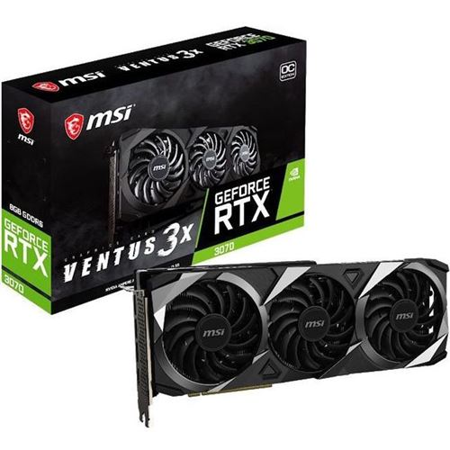 Carte Graphique - MSI - RTX 3070 VENTUS 3X 8G