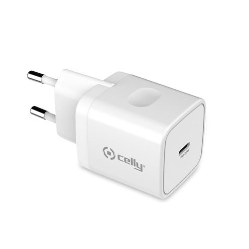 Celly TC1USBC20WWH chargeur d appareils mobiles Universel Blanc Secteur Intérieure