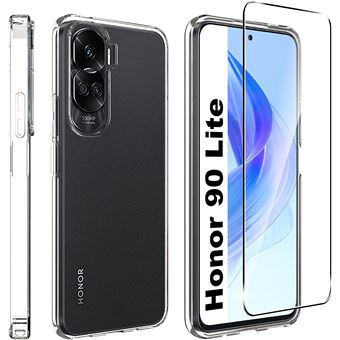 Coque et étui téléphone mobile Little Boutik Coque Silicone Rose + Verre Trempe Pour Honor 200 Lite