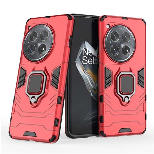 Coque pour OnePlus 12 5G - housse etui rigide anti choc + verre trempe - ROUGE - htdmobiles