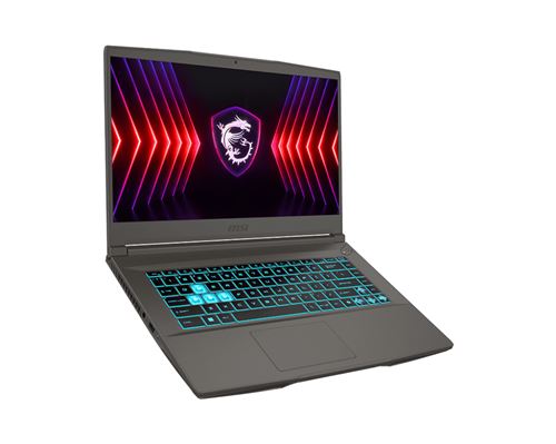 MSI Thin 15 B12UC-1232XFR - Intel Core i7 - 12650H / jusqu'à 4.7 GHz - FreeDOS - GF RTX 3050  - 16 Go RAM - 512 Go SSD NVMe - 15.6" 1920 x 1080 (Full HD) @ 144 Hz - Gigabit Ethernet - Bluetooth, Wi-Fi 6E - gris cosmos