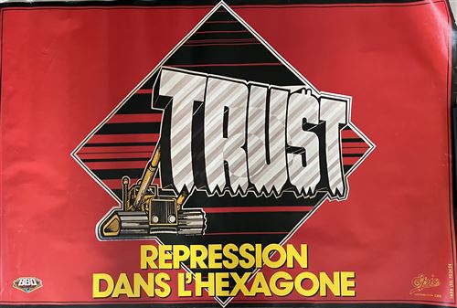 Affiche - TRUST - Répression dans l'hexagone - tournée 1980 - 80x120cm État correct - N/A reconditionné disponible sur Fnac