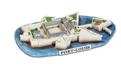 IMPEXIT - reproduction en résine citadelle de Port Louis Morbihan 2,5/17/9 cm