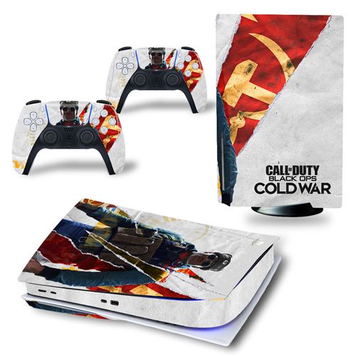 Autocollant Sticker pour Sony PS5 Édition numérique, Gall of Duty Black OPS Cold War-858