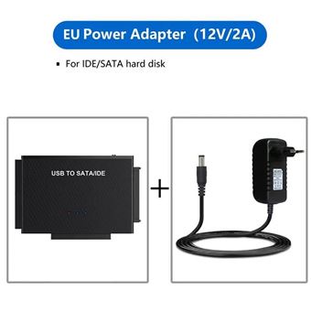 Double câble USB Sata adaptateur USB vers Sata prise en charge 2.5 "ou