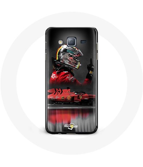 Coque pour Samsung Galaxy Grand Prime Formule 1 Sebastian Vettel Pilote automobile F1 Rouge Maniacase