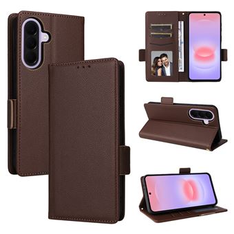 Coque FOXDOCK pour Samsung Galaxy A37 5G étui à rabat magnétique en TPU souple antichoc avec porte-cartes, compatible avec Samsung Galaxy A37 5G-Marron - 1