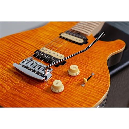 Sterling By Music Man Axis Flame Maple AX3FM Trans Gold Guitare ...