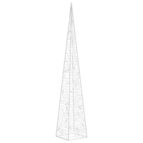 vidaXL Cône lumineux décoratif à LED Acrylique Blanc chaud 60 cm