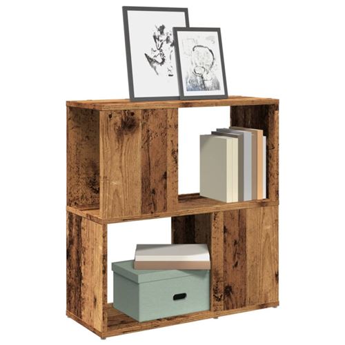 VIDAXL - Bibliothèque - 60x24x63 cm - Vieux bois - Image 3