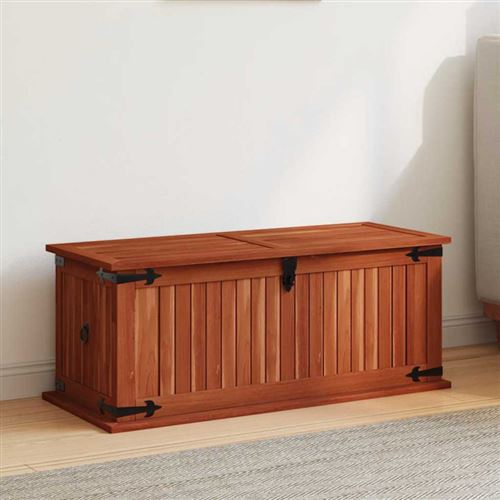 Vidaxl Coffre De Rangement 79X34x32 Cm Bois D'acacia Solide247241 - Image 3