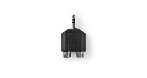 Adaptateur audio stéréo 3,5 mm mâle - 2x rca femelles noir