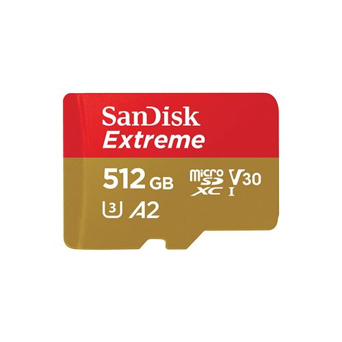 SanDisk Extreme® microSDXC 512GB + SD Adapter