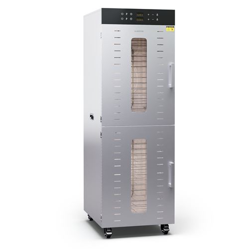  D&eacute;shydrateur alimentaire Vertical 3000 W 2 compartiments 30 - 90 &deg;C Argent