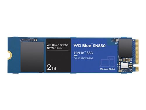WD Blue SN550 NVMe SSD WDBA3V0020BNC - SSD - 2 TB - intern - M.2 2280 - PCIe 3.0 x4 (NVMe)