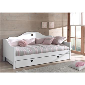 Lit Banquette 90x200cm avec Tiroir de Lit + Sommier - MILADY - ALTOBUY - 1