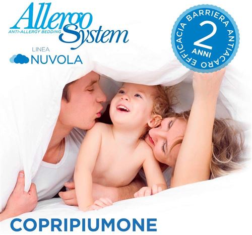 Allergosystem Housse de Couette Anti-acariens Nuage 150 x 200 cm [Classe énergétique A]