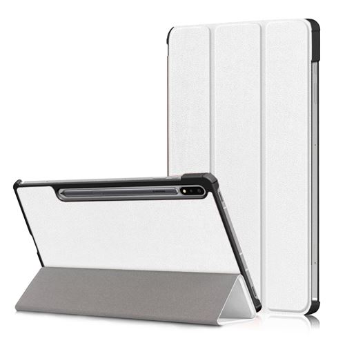 XEPTIO - Étui Smartcover pour Samsung Galaxy Tab S9+ et S10+ - Blanc - Image 4