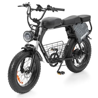 Vélo électrique Hidoes B9, double batterie 1623 Wh, pneus larges 20 pouces, noir - 1
