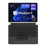 PC portable 10.1 écran tactile 2-en-1,Intel® Core™ M3-8100Y, 12Go RAM 256Go SSD,Windows11pro Bureautique Tablette PC Ordinateur Portable