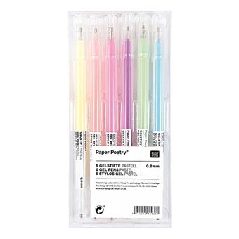 6 stylos gel pastel - 0,8 mm - Dessin et coloriage enfant - Achat