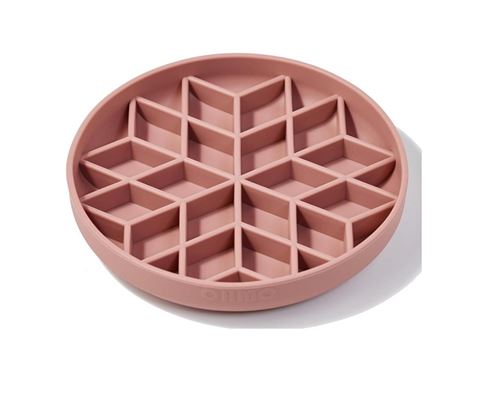 Gamelle Anti Glouton Silicone avec Ventouse - Rose