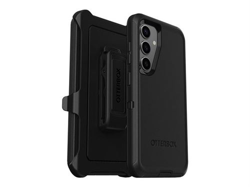 OtterBox Defender Series - Coque de protection pour téléphone portable - robuste - polycarbonate, élastomère thermoplastique (TPE) - noir - pour Samsung Galaxy S24