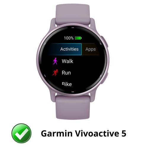 subtel® Protection 2 en 1 pour Garmin vivoactive 3 Music - coque couleur  Transparent anti rayure pour le verre et la monture de votre montre