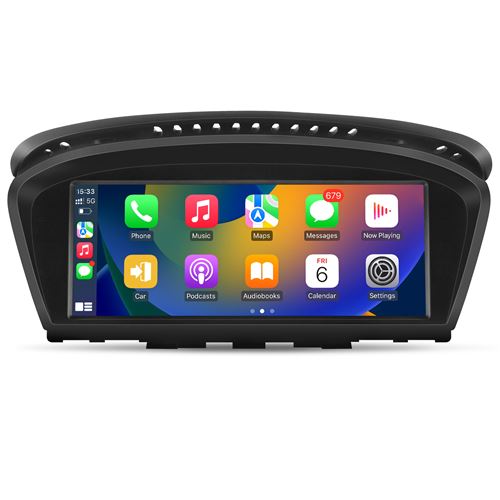 Linux Autoradio compatibles pour BMW Serie 3,5 E60/E61/E90/E91/E92/E93(2008-2013)CCC système, Carplay/Android Auto,écran 8,8 Pouces