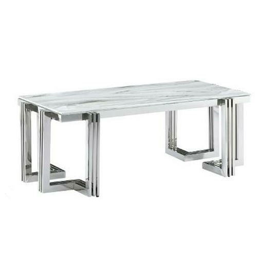 Table DKD Home Decor Verre Acier 120 x 60 x 45 cm