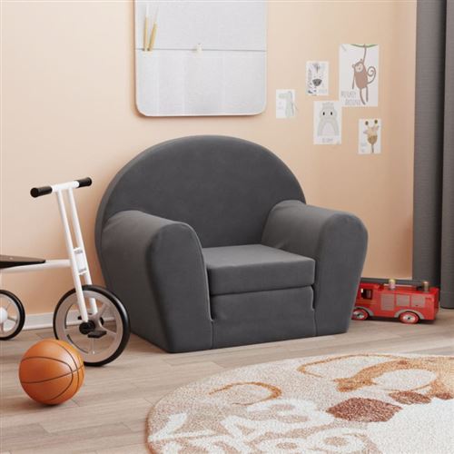 Vidaxl Canapé-Lit Enfant - Anthracite - Image 3