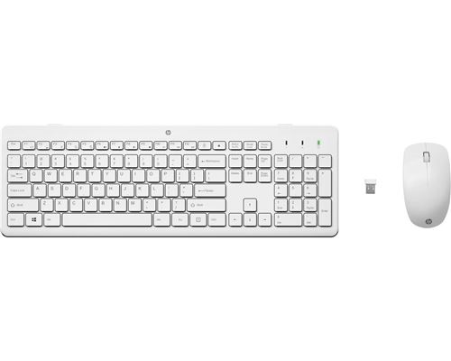 Non Communiqué Blanc Hp 230 Wireless Mouse And Keyboard Combo Clavier Souris Incluse Rf Sans Fil