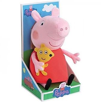 Peluche Peppa Pig Jemini 17 Cm - Jouet Doux Et Mignon Pour Enfants, Robe Rouge Et Doudou Inclus - 10