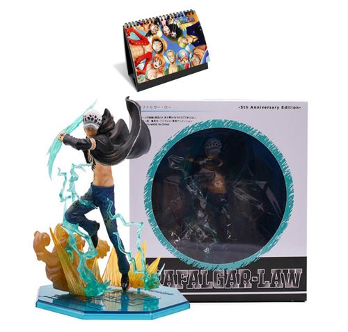 Figurine Delicate Animation One Piece Trafalgar Law 16 cm avec Calendrier One Piece 2021 en français