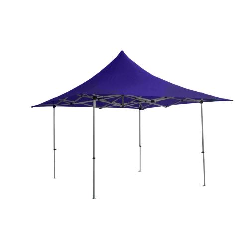 Barnum pliant TINGTOP 4x4m polyester 300g/m² Pelliculé PVC tube aluminium 40mm Coloris Bleu