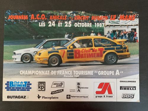 24H du Mans - 1987 - Porsche Cup - AFFICHE