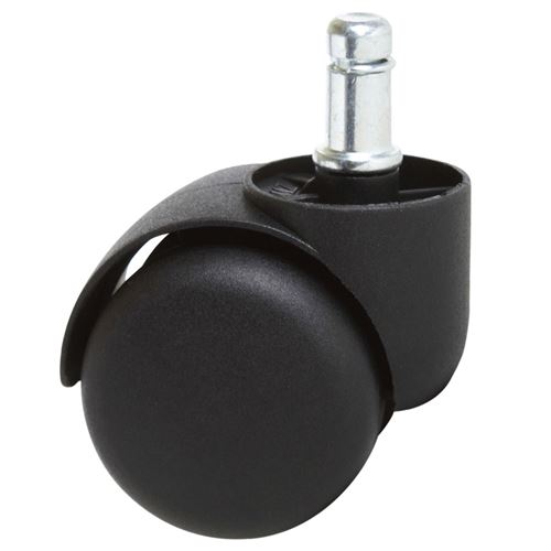 Lot de 5 roulettes pour sols souples, 11 mm/50 mm
