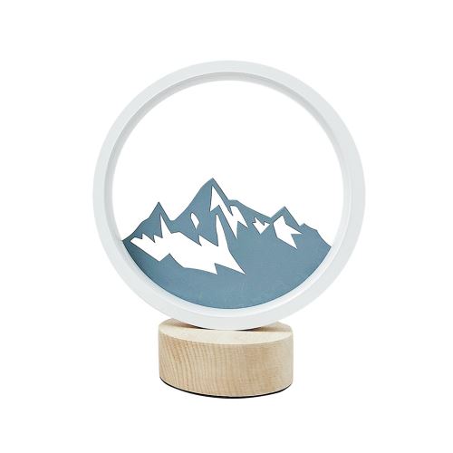 Creative Craft Décoration Lampe en Bois Led Lumière Veilleuse Lampe de Table JJZM1035