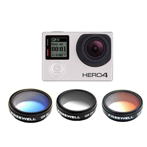 FREEWELL - pack de filtres gradués pour caméra gopro hero 4