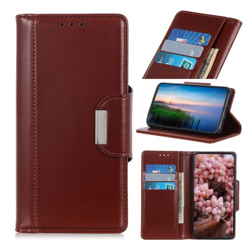 Etui en PU couleur marron avec support pour votre Apple iPhone 6.1 pouces (2019)