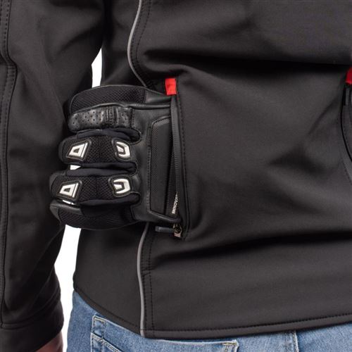 Blouson de Moto Femme Urban Girly Rider Tec Softshell Noir Accessoire sports motorises Achat prix fnac