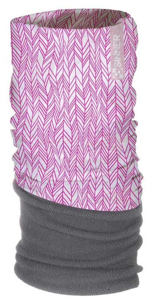 Sinner bandana Irr. Lignes rose/blanc