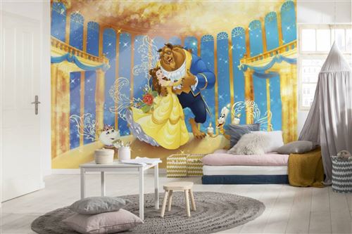 Komar Fototapete "Beauty and the Beast - Größe 368 x 254 cm" bedruckt glatt Kinderzimmer