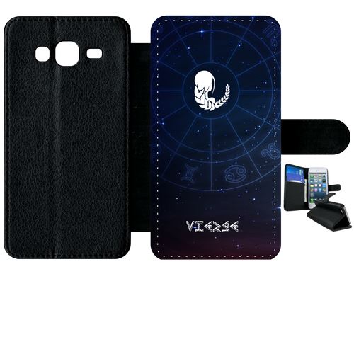 Etui À Rabat Samsung Galaxy J3 2016 Signe Astrologique Vierge